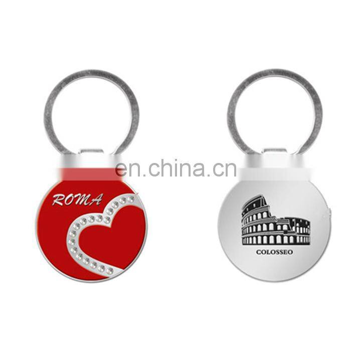 Super Quality Cities Metal Number Rings Keyrings Keychain For Key For Customize