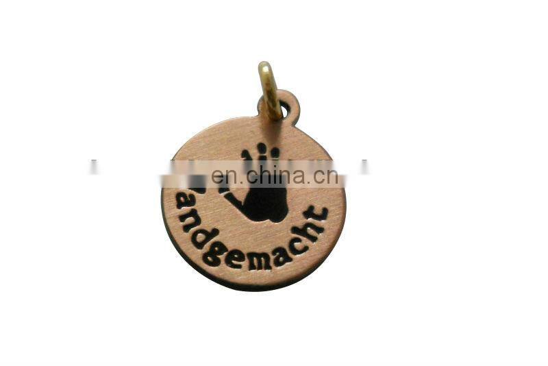 custom metal jewelry tags/metal hang tag