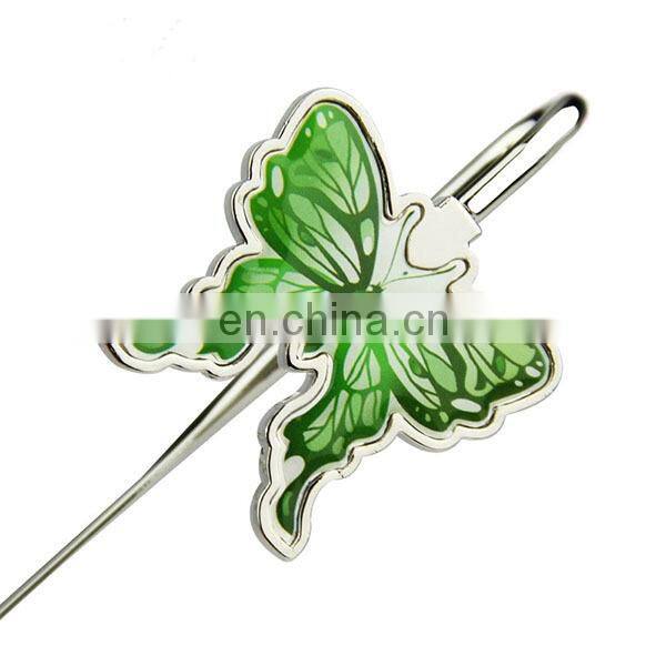 custom heart shape metal bookmark blank