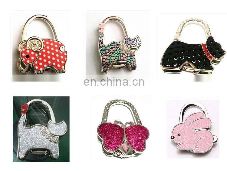 Popular lady table top purse hook with animal design