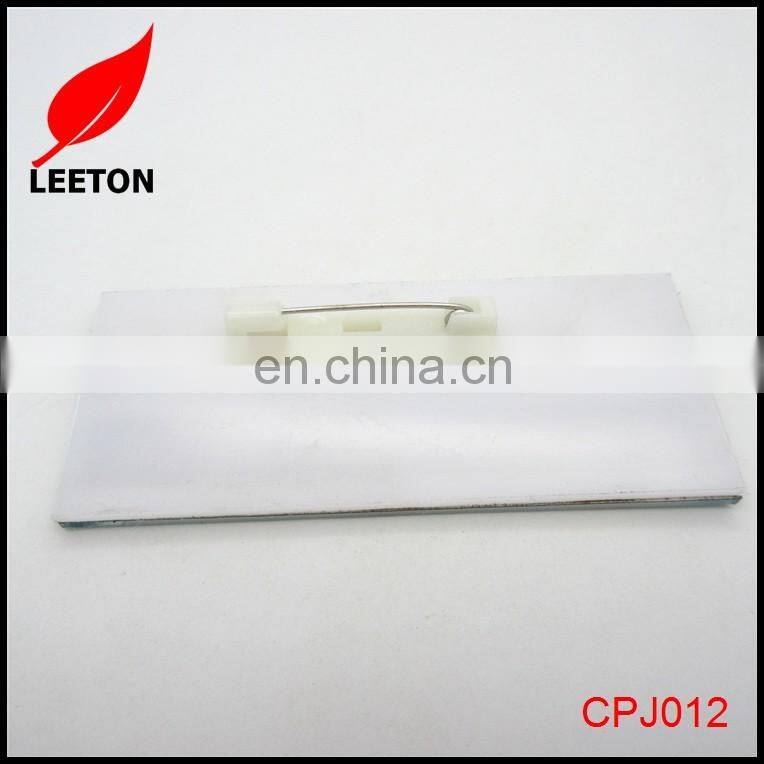 Custom changeable name badge holder