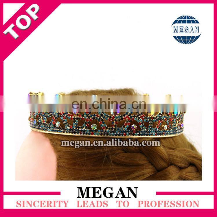 Fashion rhinestone alloy bridal tiara wedding crown beauty queen crowns