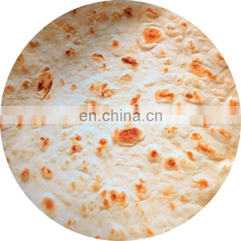 Burritos Wrap Throw Blanket Tortilla Blanket Round Food Blanket 71Inch