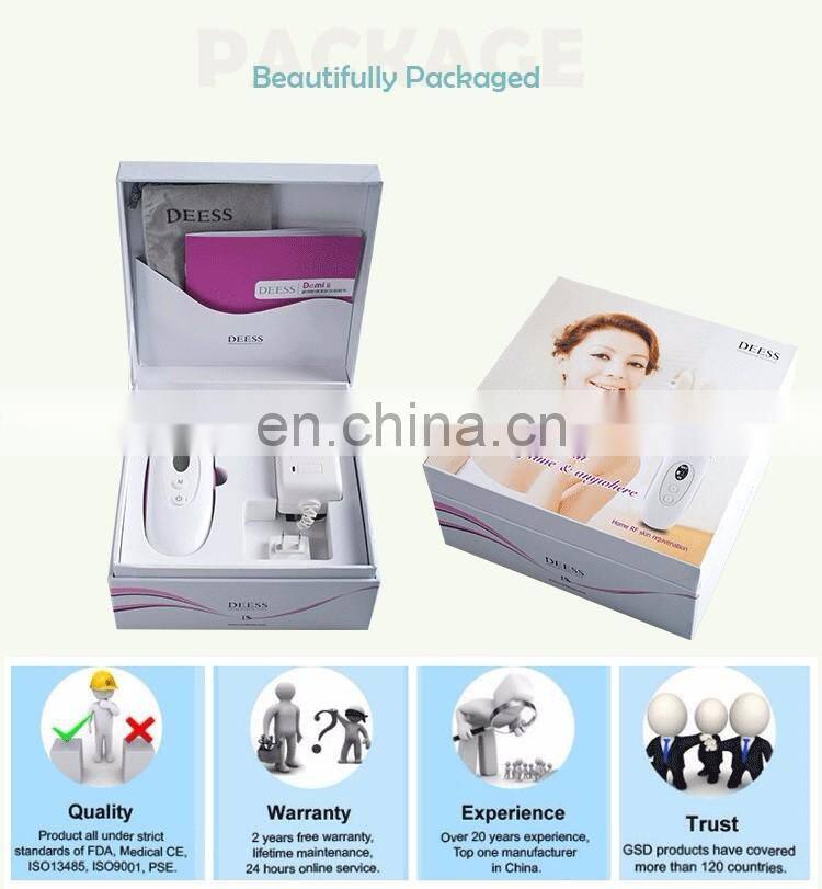 DEESS Portable RF Skin Tightening Machine Radio Frequency Face Lifting Wrinkle Removal Facial Physical Home Beauty Device