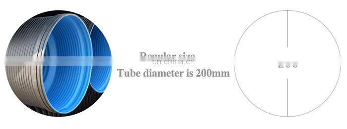 10 inch corrugated drain hdpe pipe black