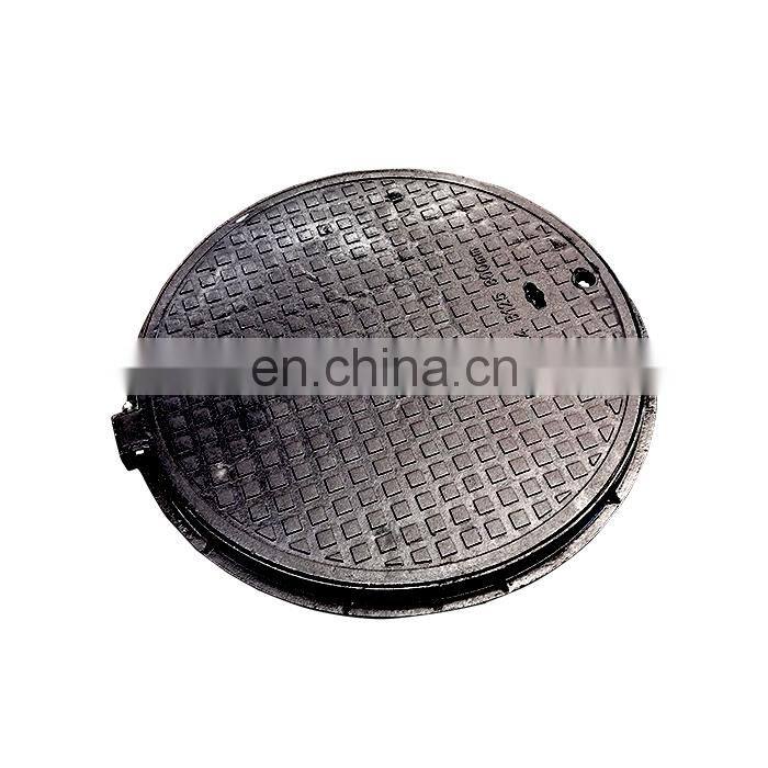 EN124 b125 800mm ductile cast iron heavy duty round manhole cover