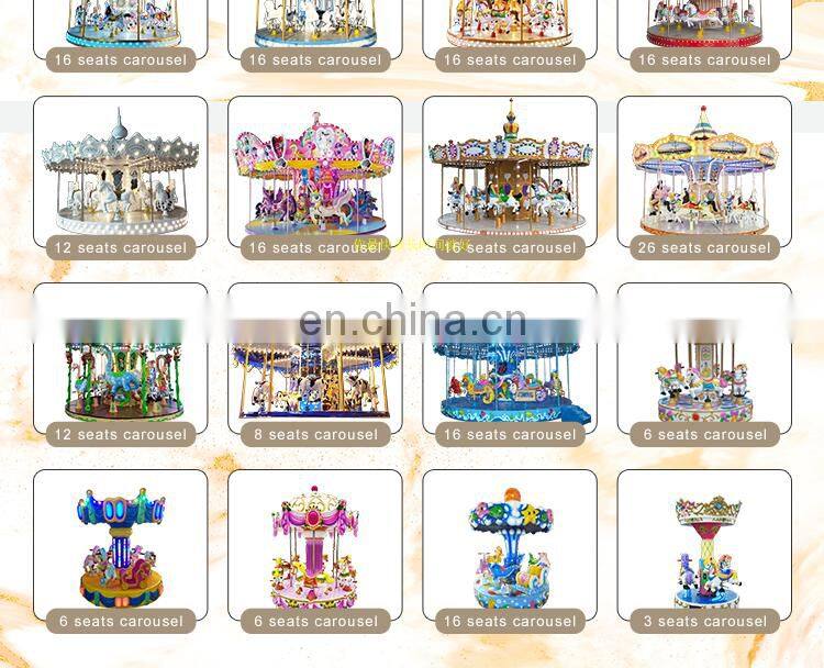 Kids and Adults 24 People Carousel Horse Ride For Sale now