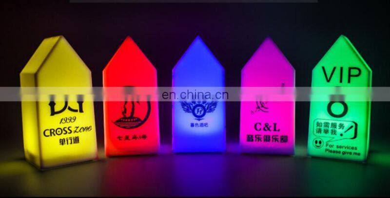 bar club pub home decoration modern design led colorful cordless smart table lamp