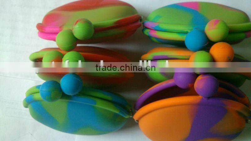 attractive silicone smart wallet Fancy coin purse Jelly coin purse for girls