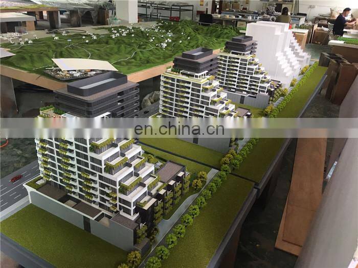 Acrylic scale building maquette , model making company in China