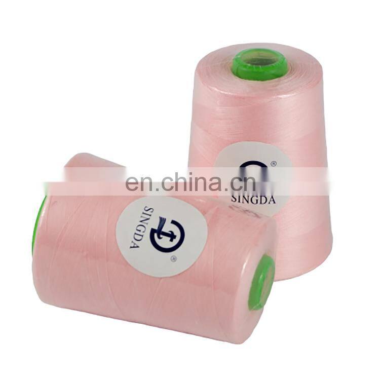 Wholesale 100 Spun Polyester Yarn dyed sewing thread 40/2 hilo poliester 40/2 thread twisting sewing machine