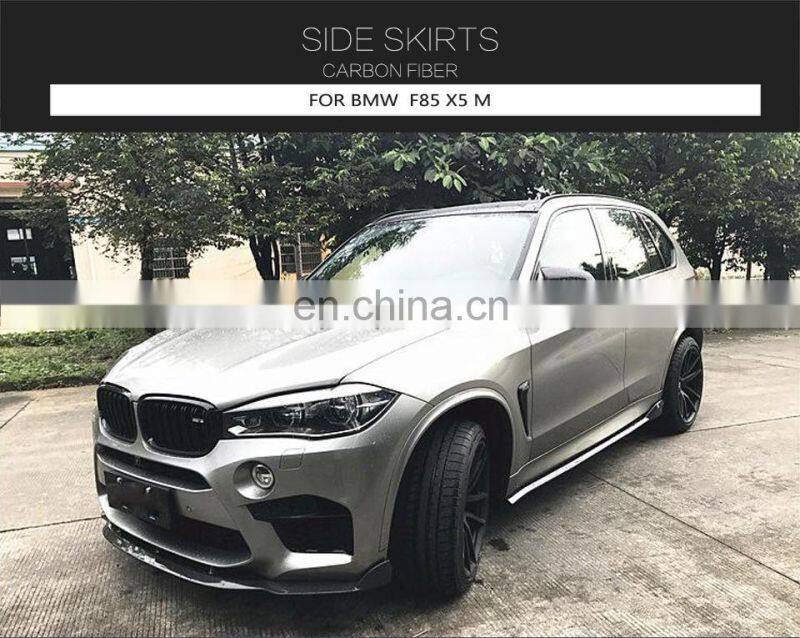 Carbon Fiber Side Skirts Extension for BMW F85 X5M F86 X6M 2015-2019