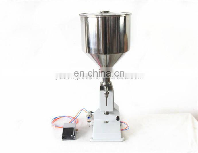 YS-A02 Hot Selling Pneumatic Liquid Soap/Bath Foam/Tomato Paste/Honey Jar Filling Machine With Pedal Switch 5-50ml