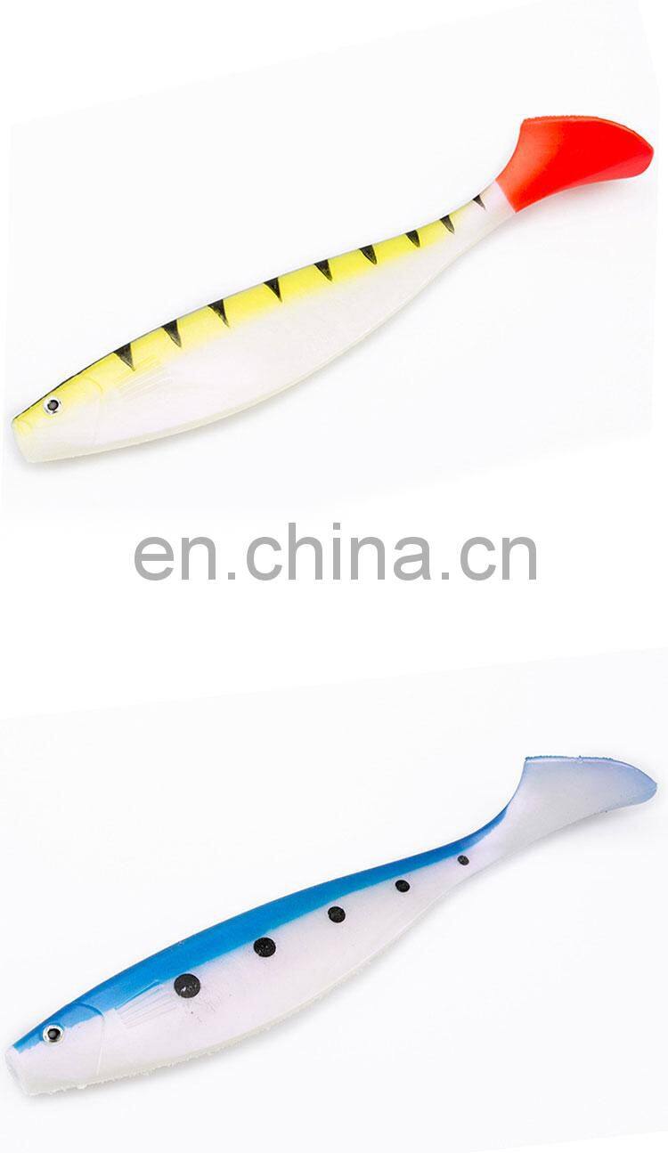 Factory custom soft plastic fishing lures super large soft bait 22.5cm inch simulate big fish Soft Lure for Sea fishing