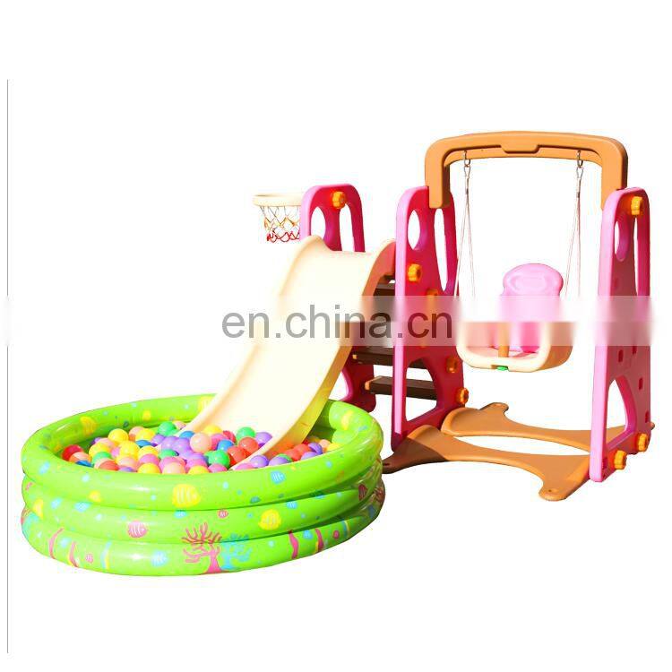 Hotsale Kids Outdoor Playground Plastic Slide Children Plastic Indoor Slide and Swing Set for Baby