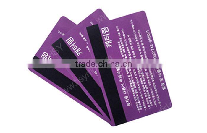 OEM pvc card signature stripe rfid magnetic stripe card