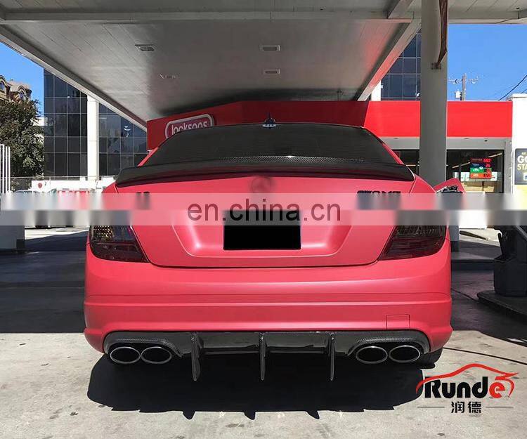 Runde Brilliant Quality Car Modification Body Parts Rear Spoiler For Mercedes-Benz W204 C180 C260 C300 C36 rear spoiler