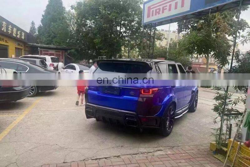 Runde ASPEC Style CF& FRP Wide Body Kit Front Bumper Rear Bumper Side Skirt Fender For Land Rover RANGE ROVE SPORT 2014-2018