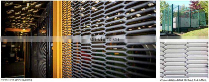 Best price high-security grill galvanized coated expanded metal wire mesh fence