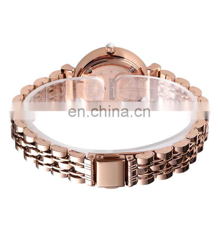 New Arrival Skmei 1533 rose gold luxury watch women custom logo waterproof wristwatch for lady