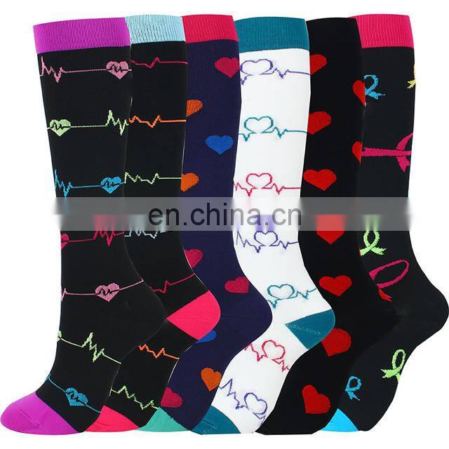 Men Women Varicose Athletic Fun Stocking Compression Sport Socks
