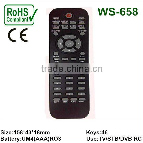 Home applicance universal remote control with 46 keys