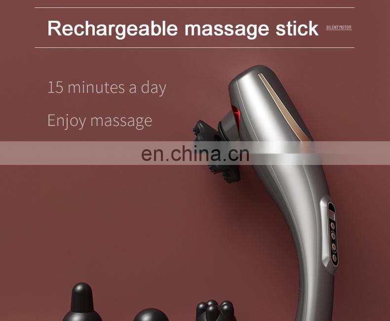 L11C High quality multifunction wireless charing massage hammer rechargeable massage stick