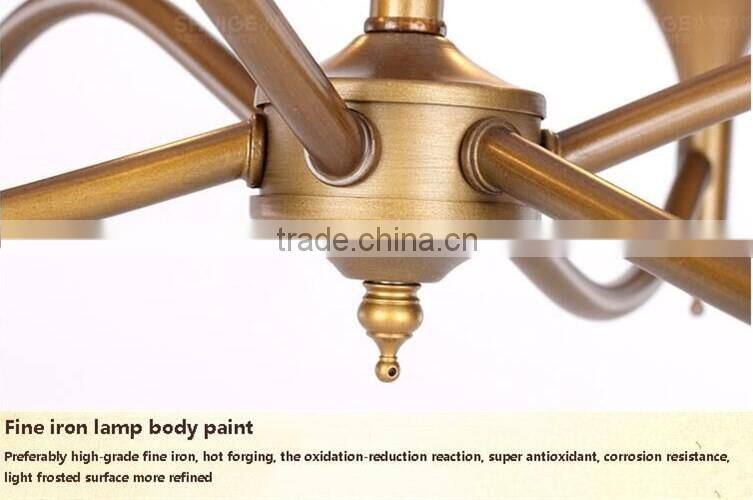 2016 new wrought iron candle chandelier lighting