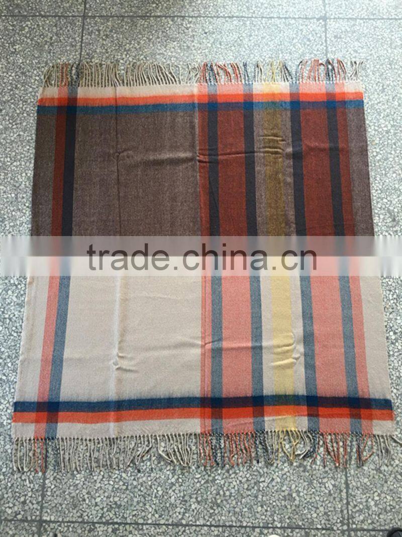 Colored Stripe 100% acrylic Woven Scarf with Tassels Fashion Neck Warmer for Winter