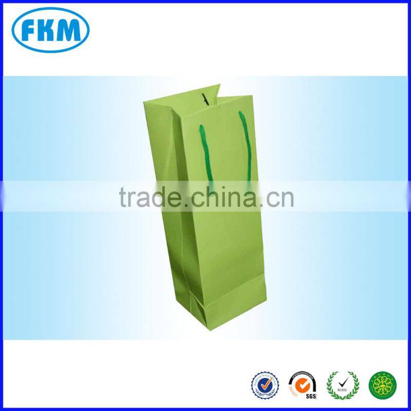 green paper bag for tea