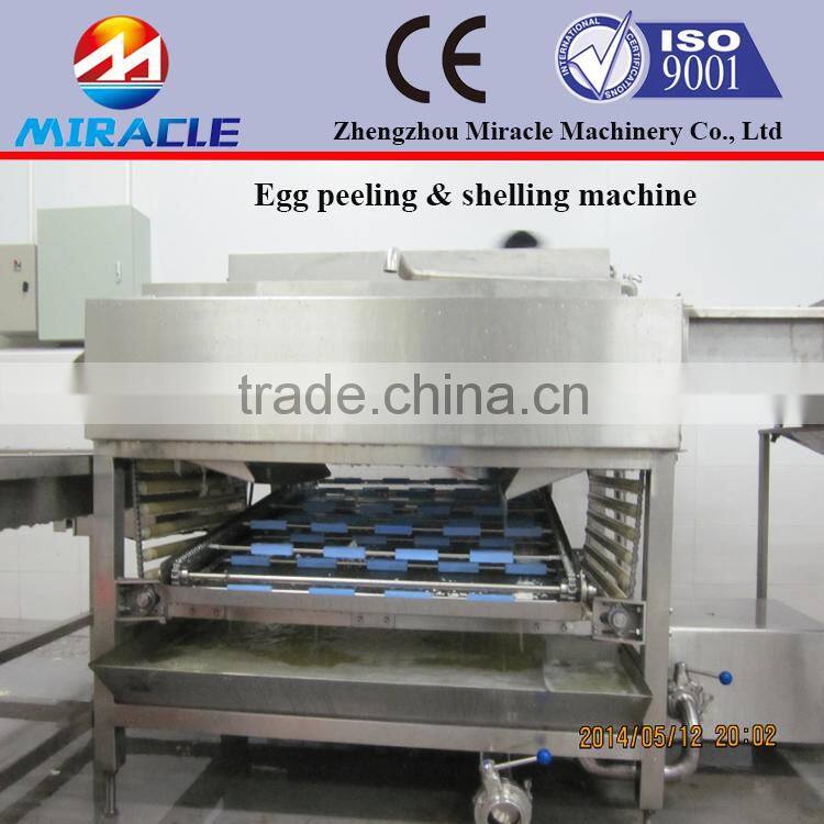 Efficiency egg shelling and peeling machine/no-scratch cooked egg sheller