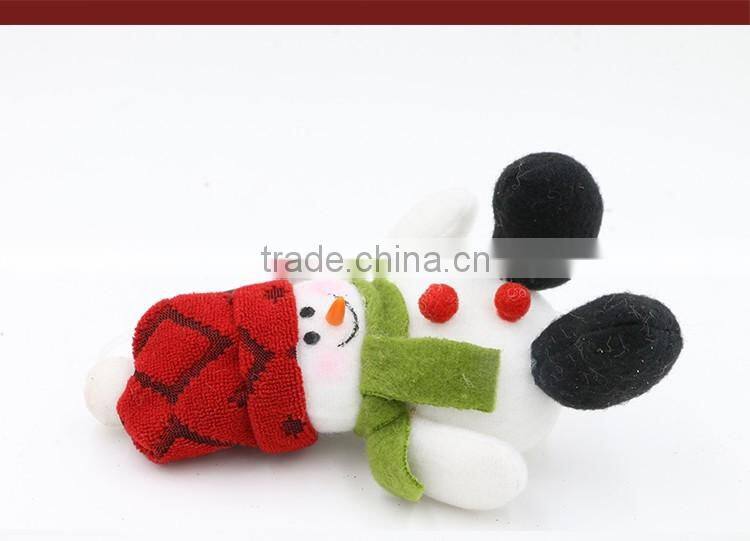 Xmas Tree Decoration Snowman Plush Home Decoration Hanger Table Ornament New Year