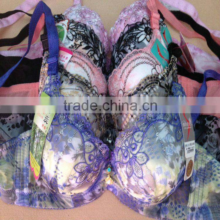 2.05USD 34-38 B Cup High Quality Mixing Styles Adjustable Fashional Ladies Sexy Push Up Bras (gdwx192)