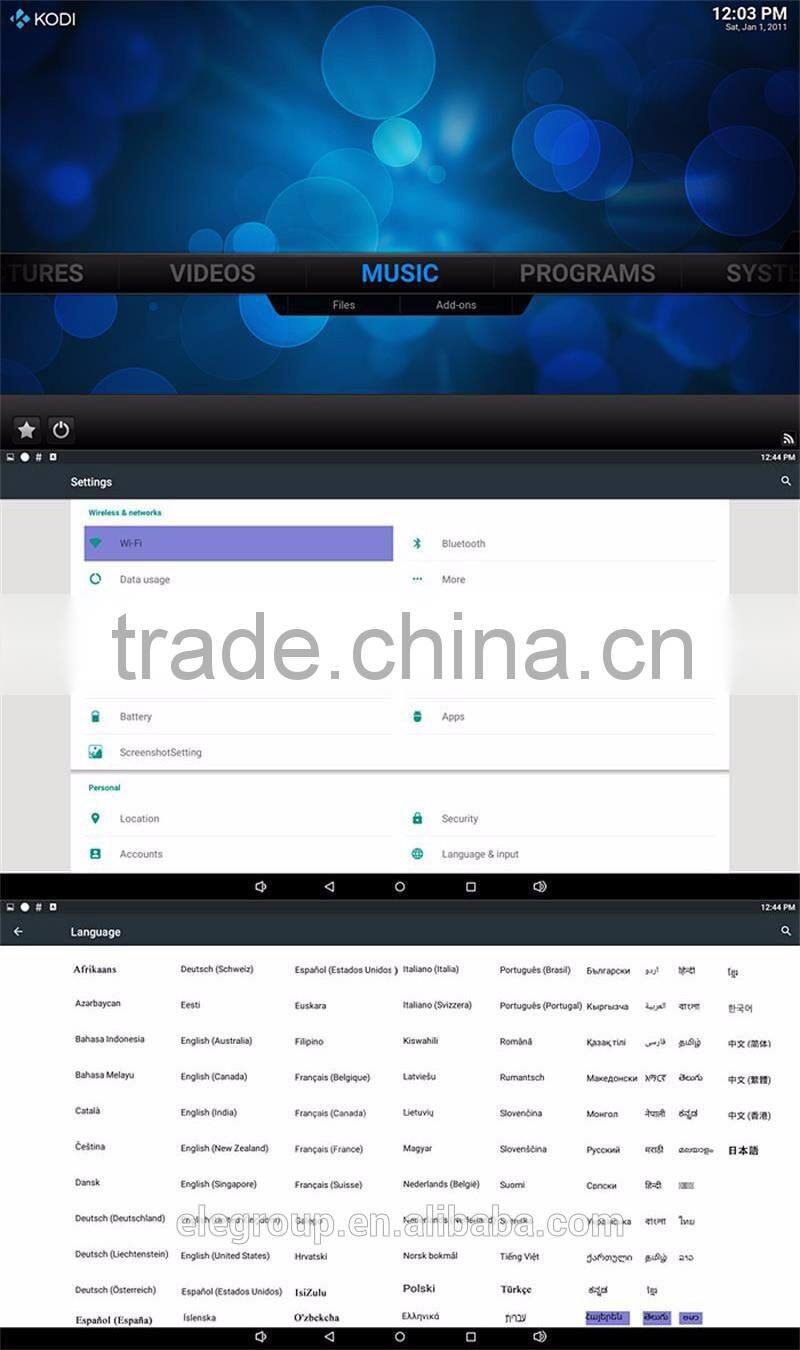 2016 New Z68 Android TV Box 5.1 Lollipop Rockchip RK3368 2G/16G HDMI2.0 H.265 2.4/5GHz WiFi 4K Kodi Media Player