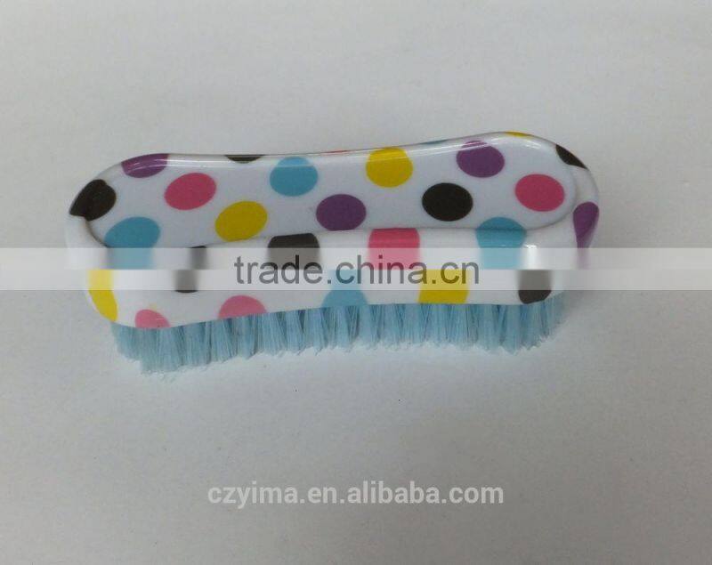 2015 New dots patterned horse face brush with colorful bristle