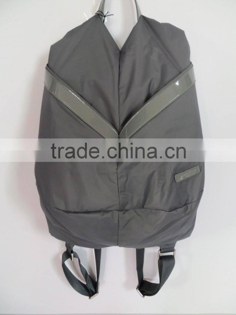 high quality fashion waterproof gray backpack men