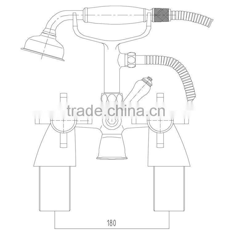 Traditional Bathroom Bath Filler Shower Taps