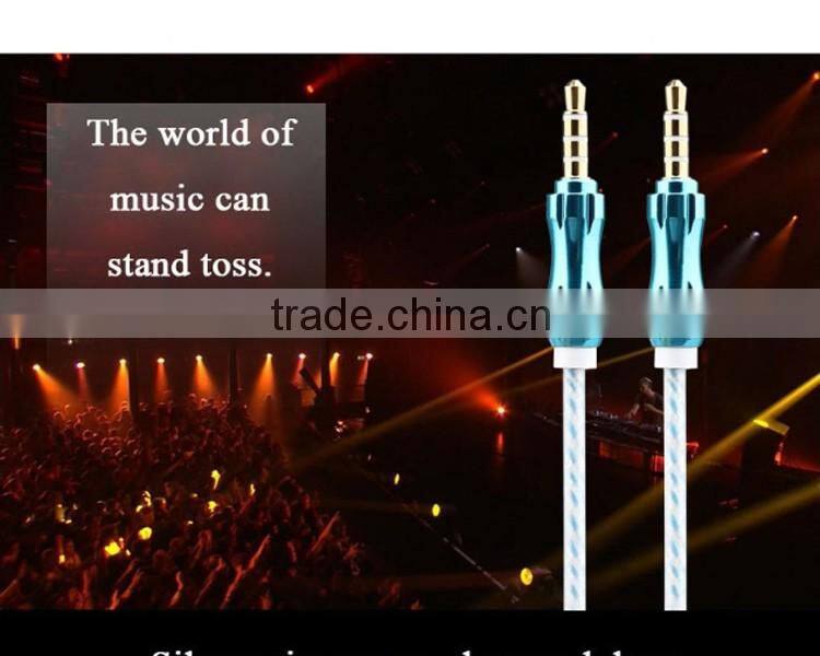 2016 best selling products Factory direct 3.5mm stereo male to male audio aux cable free samples