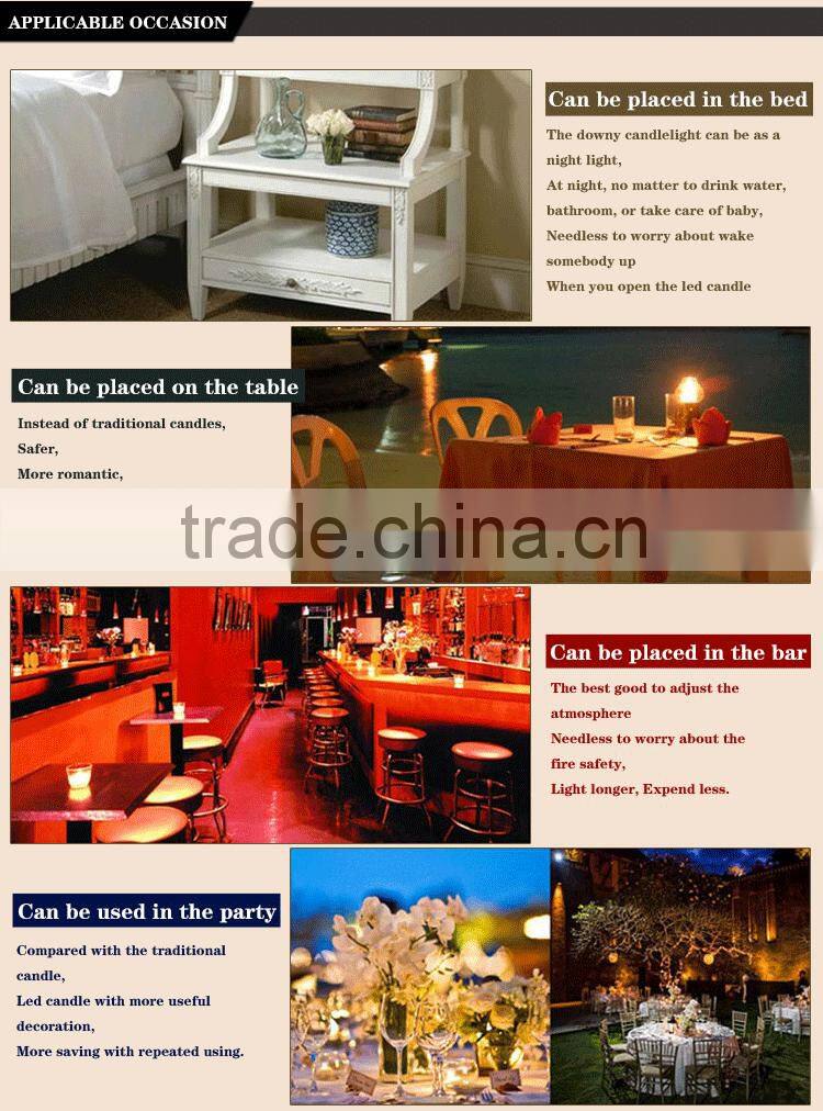 Flickering multi-colored LED wax pillar Candle