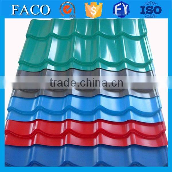 price list pvc coated corrugated roof sheets zinc aluminum roofing sheet
