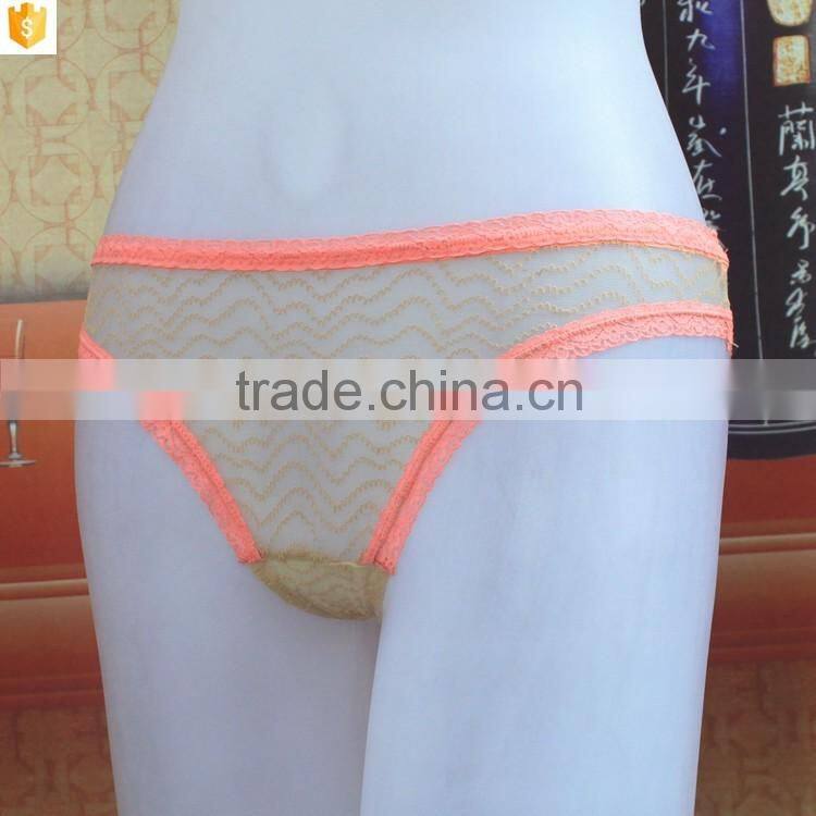 Unique stylish small hole visible sexy mesh thong