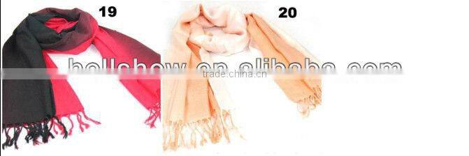 Wholesale Cheap Fashion Two Tone Acrylic Pashmina Scarf