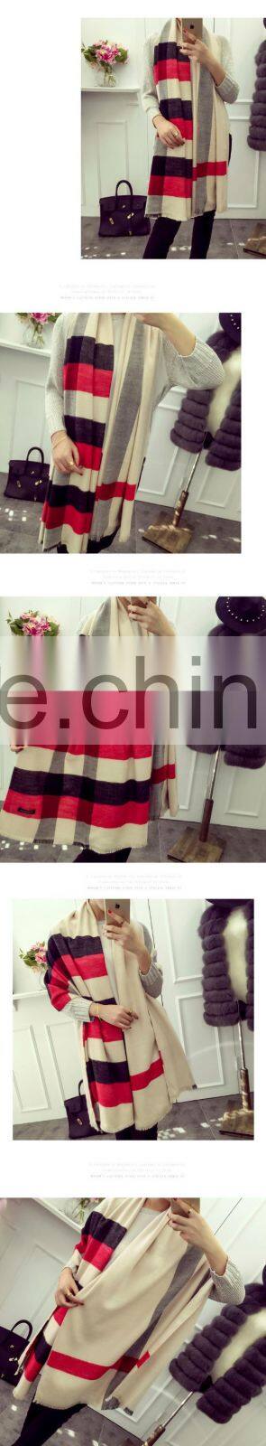Autumn Winter Fashion Classic Scotland Plaid Acrylic Cashmere Shawl Scarf Pashmina