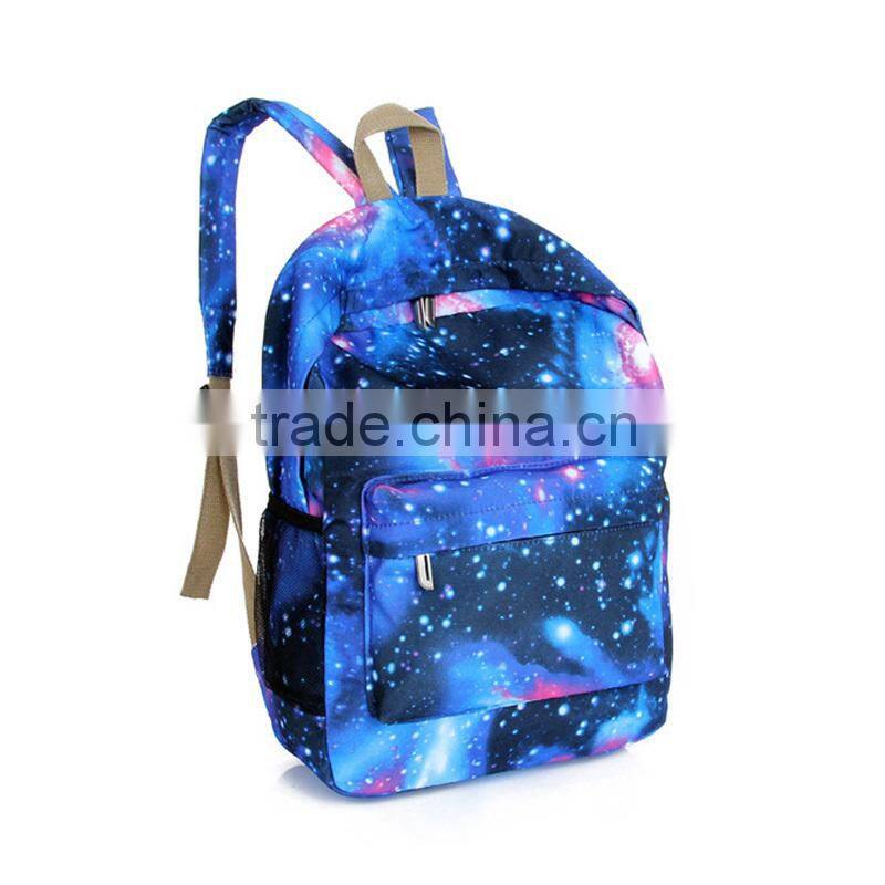 Wholesale Printed Girls School Canvas Backpack Bag
