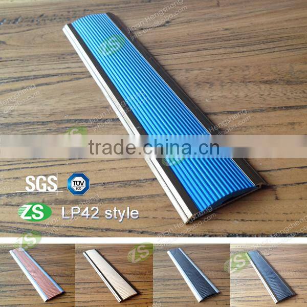 Aluminum laminated stair nosing for floor tile skirting