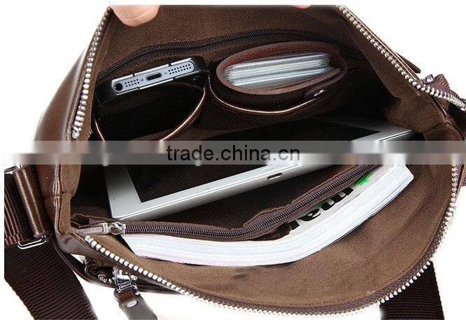 Cheap high quality lightweight men's leather kids briefcase