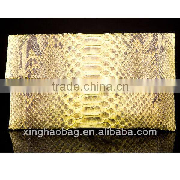 Custom high quality ladies purses and handbags genuine snake skin brand