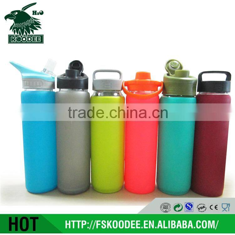 fashion custom glass bottle custom shape/ special shape glass water bottle