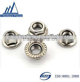 SS304 hex flange nuts