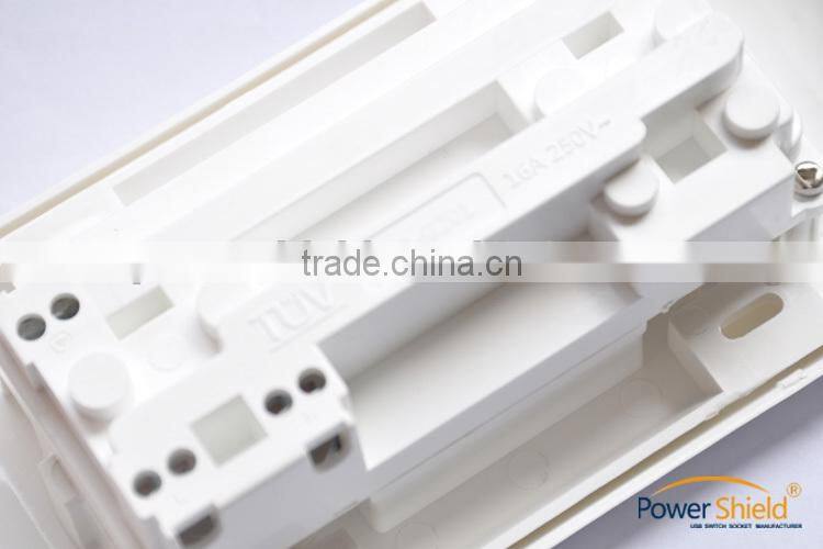 Hot sales Type F Germany Deutschland 2 AC power supply + 2 daul USB Schuko Steckdose 250V 16A with CE